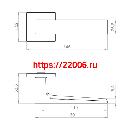 Ручка Fuaro (Фуаро) раздельная K.ZL52.BASIC SSC-16 сатинированный хром фото 3