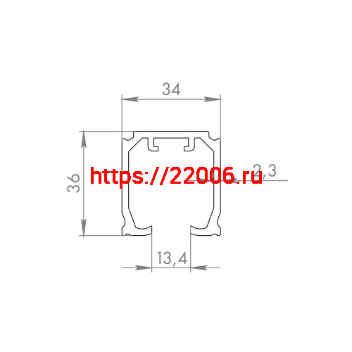 Верхняя Armadillo (Армадилло) направляющая SLD.Comfort-PRO/2000 track AL алюминий фото 2