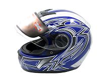 Мотошлем YM-823 синий (XS)