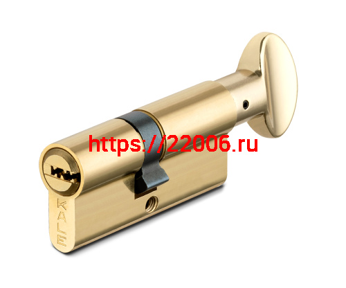 Цилиндровый механизм Kale kilit (Кале килит) с вертушкой 164 SM/70 (30+10+30) mm латунь 5 кл.