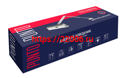 Доводчик Punto (Пунто) дверной SDC2060 BR 80-180 кг (коричневый) фото 2