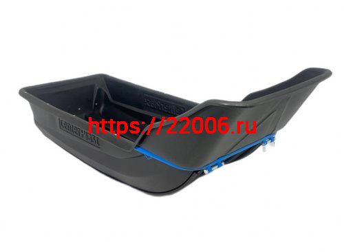 Сани волокуши снегоходные 1700 с отбойником, накладками, демпфером (1950х750х650