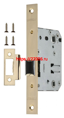Защелка Fuaro (Фуаро) врезная METF72-50 (F72-50) GP латунь