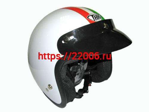 Мотошлем THH T-380 №8 white/green (L)