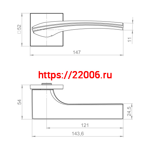 Ручка Fuaro (Фуаро) раздельная K.ZL52.ETALON SSG-39 сатинированное золото фото 3