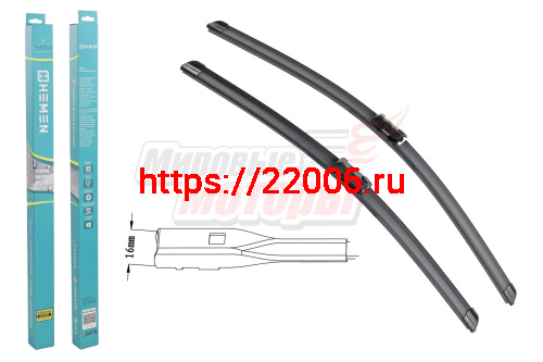 Щётки стеклоочистителя комплект 2шт. HEMEN 500/600 мм (HP6050B216)