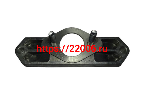 Патрубок карбюратора Буран (110502130) (со шпильками) (половинка Лодочки) фото 2