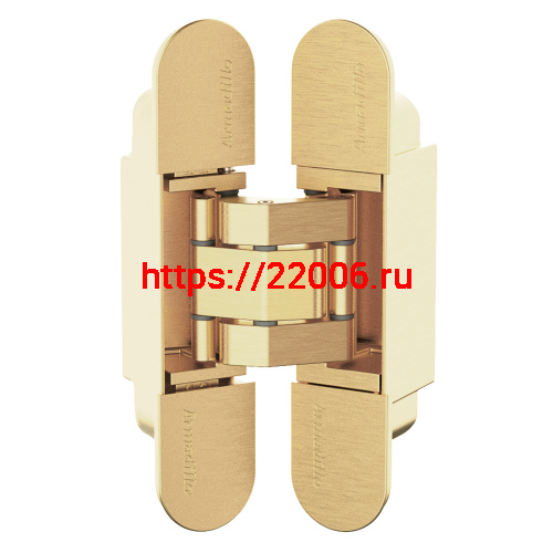 Петля Armadillo (Армадилло) скрытой установки U3D3000.VPG FSG флор. золото TECH