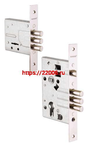 Комплект Border (Бордер) врезных замков BORDER Standart с ригелем 12 мм (ЗВ8-8У, ЗВ4-3/55), 3 кл. /76314+78931/