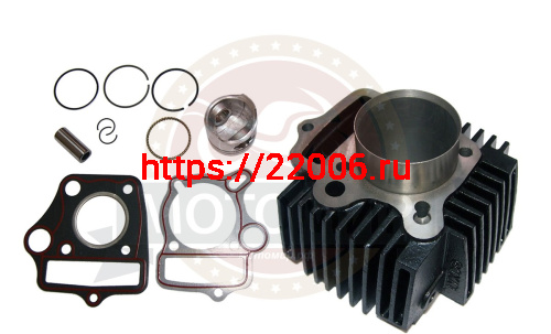 Цилиндр в сборе "Альфа, Zodiak110"  52,4 мм, TTR110  (цилиндр+поршень+палец+кольца)