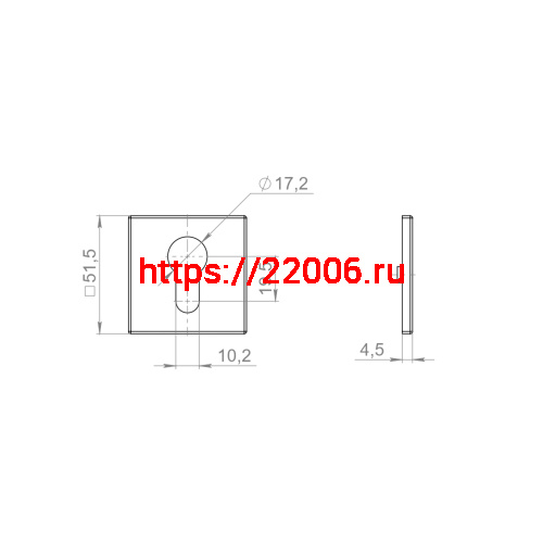 Накладка Armadillo (Армадилло) под цилиндр ET.K.YM AC-9 медь фото 4