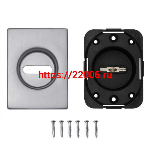 Накладка Fuaro (Фуаро) на сувальдный замок ESC.S-auto.RL/U/K.477 SSC-16 сатинрованный хром фото 3