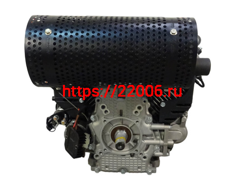 Двигатель LIFAN 29 л.с. 2V80F-А с катушкой освещения РУЧ+ЭЛЕК 2 карб. 12В 20А 240Вт вал 25 мм фото 4