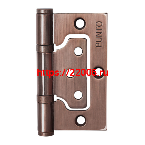 Петля Punto (Пунто) универсальная без врезки IN3200W AC (200-2B 75x2,5) медь