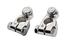 Клемма АКБ стальная с болтом (2 шт/компл)