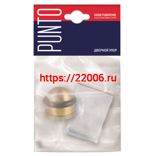 Упор Punto (Пунто) дверной напольный DFIX/F26 (DS PF-26) SG-4 мат.золото фото 2