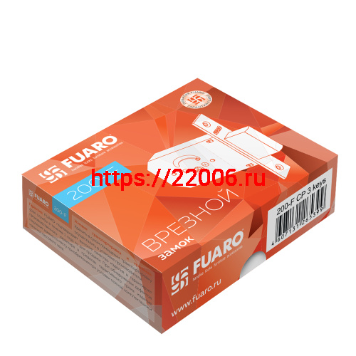 Замок Fuaro (Фуаро) врезной крестообразный X200 F (200 F) CP хром 3key фото 2