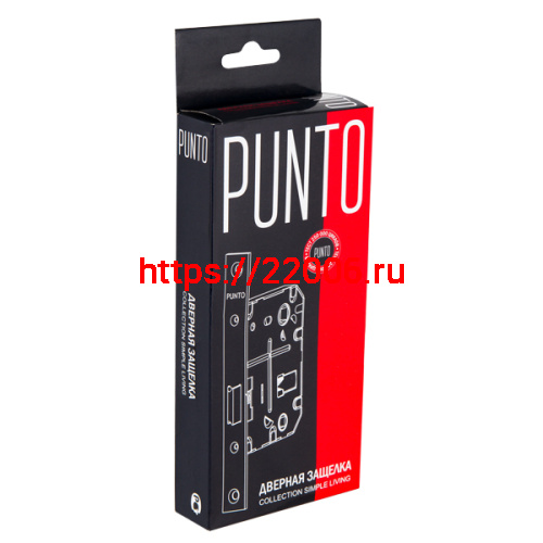 Защелка Punto (Пунто) врезная METL72-50 ( L72-50) BL черный фото 2