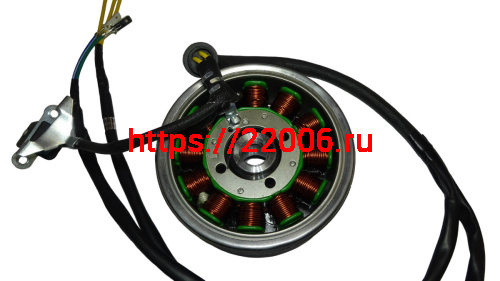 Зажигание LF163 FML-2MP в сборе с маховиком (E07-06 + F07-14) (12 кат., 5 проводов) фото 2