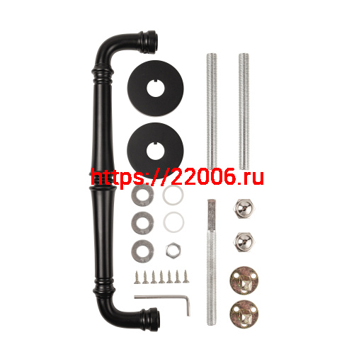 Ручка-скоба Punto (Пунто) PULL.ARC.SORENTO BL-24 черный фото 2