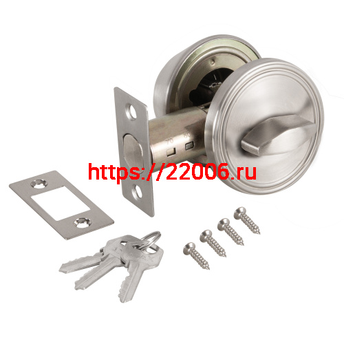 Замок Ajax (Аякс) врезной DK.002 BK SN мат.никель фото 2