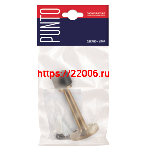 Упор Punto (Пунто) дверной настенный DFIX/W80 (DS PW-80) CFB-18 кофе глянец фото 2