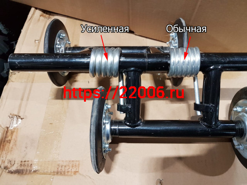 Пружина Буран катков короткая УСИЛЕННАЯ (на 1 гус. 6 шт.)(левая 110200142)  5 вит. ф8мм пр-во РОССИЯ фото 3