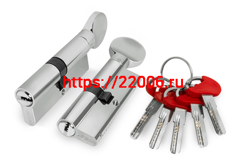 Цилиндровый Fuaro (Фуаро) механизм (D-PRO502/80) D-PRO5002Knob80(40+10+30) CP хром 5Key