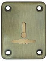 Декоративная Fuaro (Фуаро) накладка ESC081-AB-7 (БРОНЗА) на сув. замок с шторкой (1шт) (латунь)