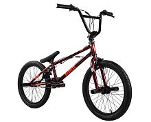 Велосипед 20" Stark'25 Madness BMX 3 (рама ст., клещ.торм., пеги) бордовый/оранжевый/черный