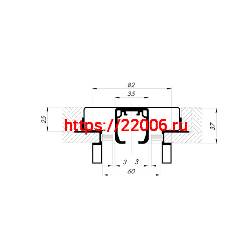 Комплект Armadillo (Армадилло) для обрамления пенала SLD.Comfort-PENAL frame 900/2300 WH фото 2
