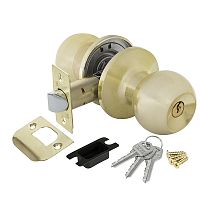 Ручка Fuaro (Фуаро) защелка DK672/BL SB-ET (672/BL SB-E) ( кл/фик.) мат. золото