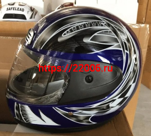 Шлем интеграл "Safelead" HF-109 NEW белый(Q09), красный(Q09), синий (Q24), черный (Q27) размер L фото 5