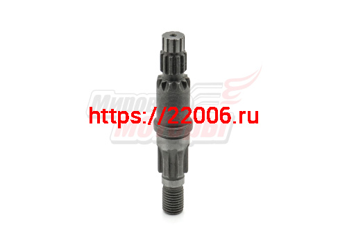 Вал редуктора мотокосы (6 шлицев/11 шлицев, 87 мм)