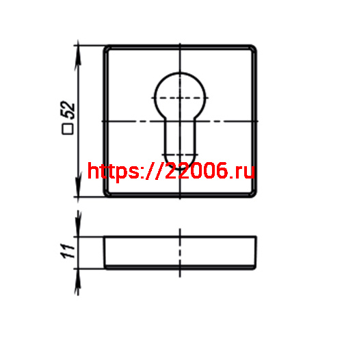 Накладка Armadillo (Армадилло) под цилиндр ET.K.USQ52 (ET USQ) BB-17 коричневая бронза фото 3