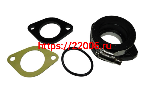 Патрубок карбюратора (впускной) 33 мм, QG-WS, для горизонтальных двигателей (28-33 мм)