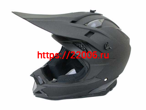 Мотошлем T166 Кросс черный матовый (XL)