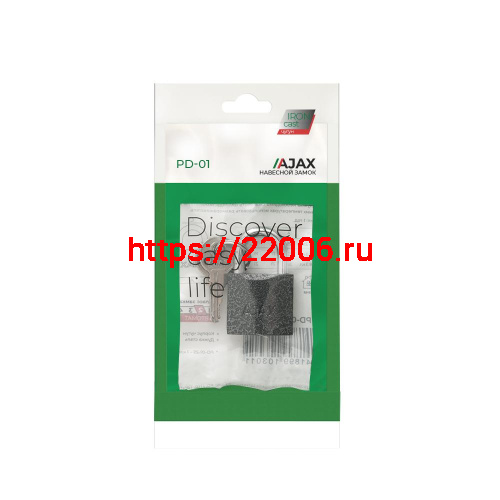 Замок Ajax (Аякс) навесной PD-0125 (PD-01-25) 2 key англ. фото 2