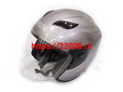 Шлем открытый "Safelead" HF-255В "колобки" Honda Grey размер L