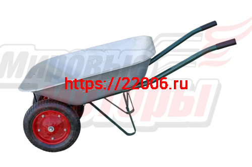 Тачка садово-строительная 2колеса 3,00-8" грузоподъем. 170кг, обьем 65л ТЕХПРОМ WB7402S