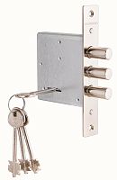 Замок Guardian (Гардиан) врезной сувальдный ЗВ 10.01 (без отв. планки), 4 кл. (длинный кл. 60 мм) /128:3356/