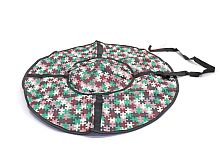 Тюбинг 85см "Ватрушка" СТАНДАРТ НА МОЛНИИ с рисунком СВ-д-09