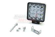 Фара светодиодная 48W 16 диодов SMD, 55мм квадрат. мет. корпус, ближний свет (Flood)