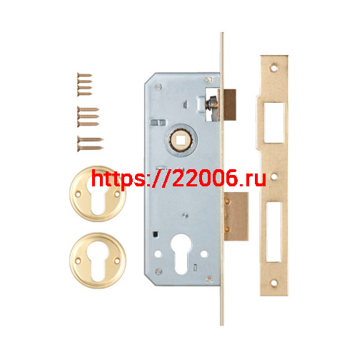 Корпус Kale kilit (Кале килит) врезного замка с защёлкой 152/R (35 mm) w/b (латунь) фото 2