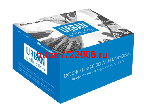 Петля Armadillo (Армадилло) скрытой установки U3D6000 AB (11160UN3D) бронза фото 5