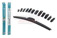 Щётка стеклоочистителя бескаркасная HEMEN 375 мм + 12 адаптеров (HB375)