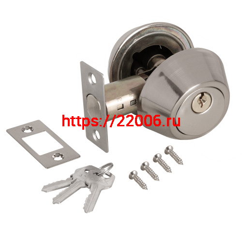 Замок Ajax (Аякс) врезной DK.001 ET SN мат.никель фото 2