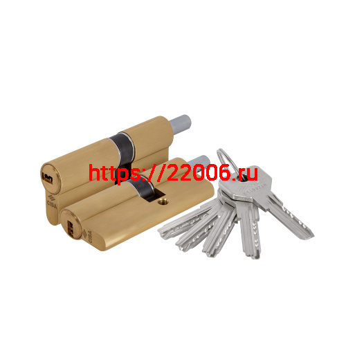 Цилиндровый механизм Cisa (Чиза) под вертушку ASIX OE302-28.00 (75 мм/30+10+35), ЛАТУНЬ