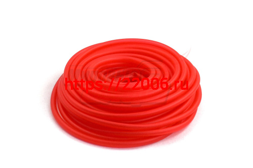 Бензошланг СИЛИКОН 7*10мм (1м) КРАСНЫЙ