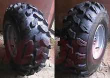 Колёса стальные с подшипниками (6205) 19х7-8 d.25mm. (протектор ЕЛОЧКА)(ПАРА)